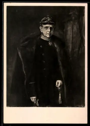 AK Leipzig, Portrait von Feldmarschall Graf Moltke im Museum der bildenden Künste, Reichseinigungskriege