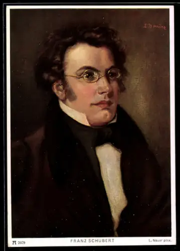 AK Porträt des jungen Franz Schubert