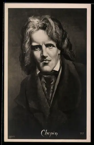 AK Portrait von Komponist Frédéric Chopin