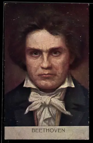 Lithographie Beethoven, Kopfportrait des Komponisten