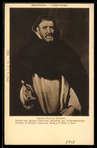 AK Portret van Michael Ophovius, Bisschop van `s-Hertogenbosch