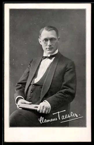 AK Portrait Prediger Clemes Taesler