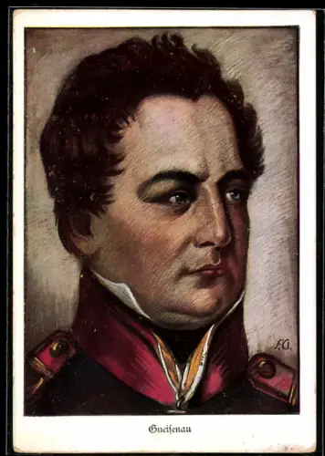 AK Portrait Generalfeldmarschall Neidhardt von Gneisenau