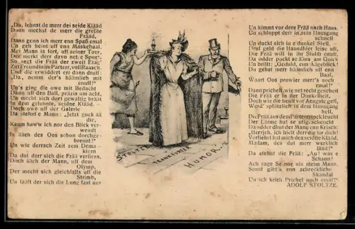 AK Gedicht von Adolf Stoltzer mit Illustration