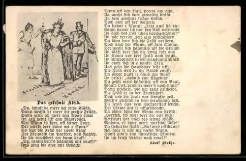 AK Gedicht Das gelehnte Kleid von Adolf Stoltze