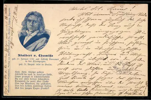 AK Adalbert v. Thamisso im Porträt