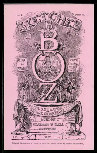 AK Charles Dickens, Sketches By Boz