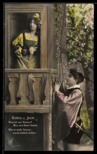 AK Romeo am Balkon, Romeo und Julia, Shakespeare