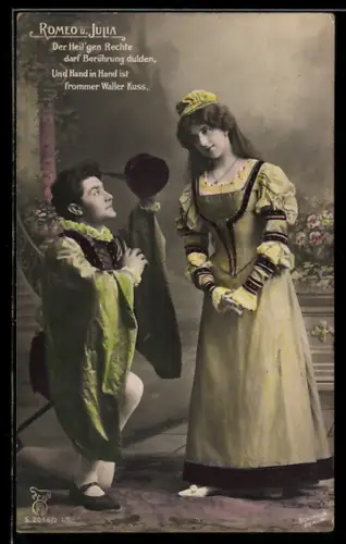 AK Romeo kniet vor Julia, Romeo und Julia, Shakespeare