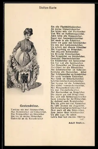 AK Gestendnisse von Adolf Stoltze