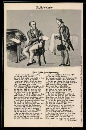 AK Die Messrechnung von Friedrich Stoltze