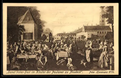 AK Ganzsache PP27 D25: München-Au, Salvator, Sanct Vater-Fest im Kloster der Paulaner zu Neudeck