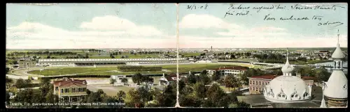 AK Tampa, FL, Bird`s-eye view of State Fair Grounds, showing West Tampa in the Distance