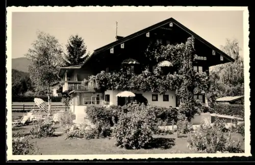 Foto-AK Bad Wiessee, Ansicht vom Hotel Villa Anna