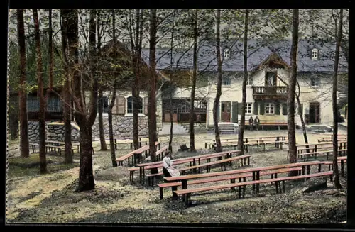 AK Zell / Fichtelgebirge, Gasthof Waldhaus Waldstein