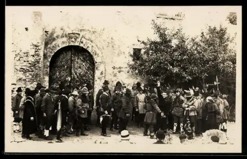 Foto-AK Giebelstadt, Festspiel am Geyerschloss