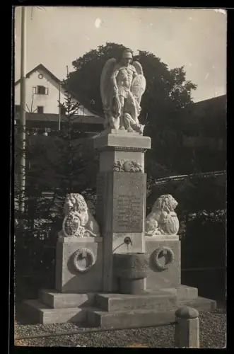 Foto-AK Jettenbach /Inn, Das Kriegerdenkmal