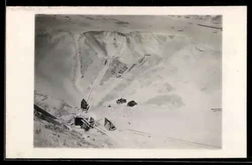 Foto-AK Frechen, Die Quarzgrube aus der Vogelschau, 1928