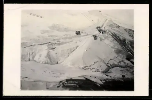 Foto-AK Frechen, Blick in die Quarzgrube, 1928