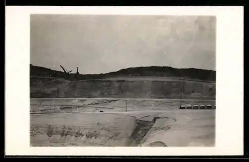 Foto-AK Frechen, Loren in der Quarzgrube, 1928