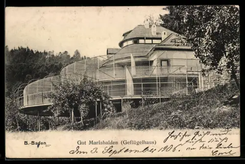 AK Baden-Baden, Gut Mariahalden, Das Geflügelhaus