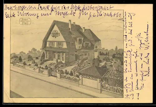 AK Mannheim, Landhaus von Walther Fucke-Michels