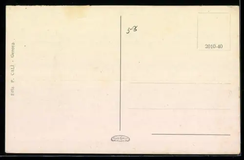 AK Genova, Piazza Corvetto, Strassenbahn