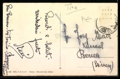 AK Torino, Piazza Statuto, Strassenbahn