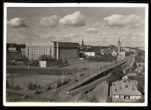 AK Helsinki, Eduskuntatalo, Strassenbahn