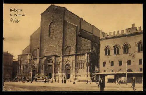 AK Bologna, S. Petronio, Strassenbahn