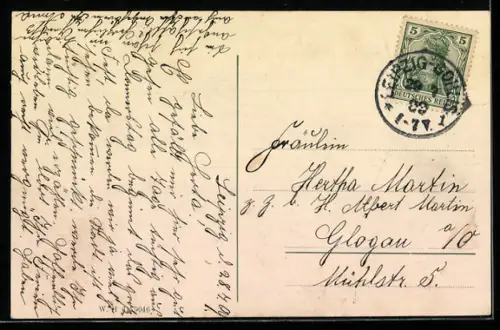 AK Leipzig, Rathaus-Ring mit Strassenbahn