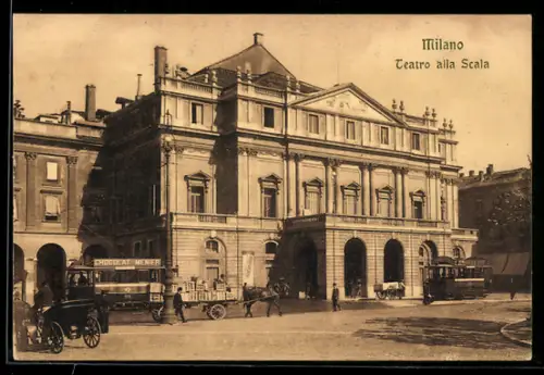 AK Milano, Teatro alla Scala, Strassenbahn