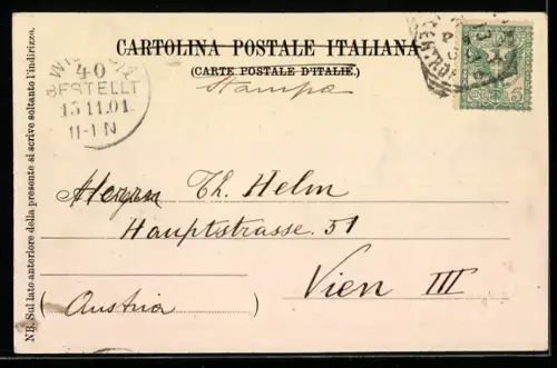 AK Roma, Via Nazionale, Strassenbahn