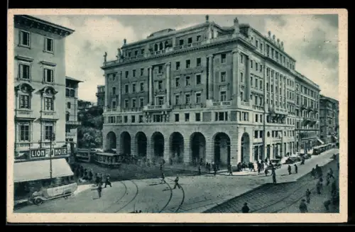 AK Trieste, Portici di Chiozza, Strassenbahn
