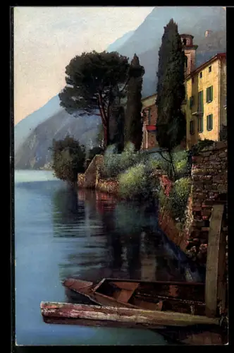 AK Oria /Lago di Lugano, Villa Fogazzaro