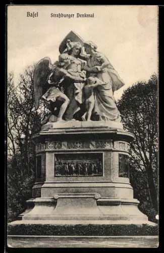 AK Basel, Strassburger Denkmal