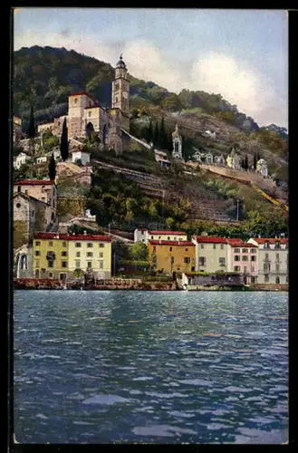 AK Morcote /Lago di Lugano, Panorama