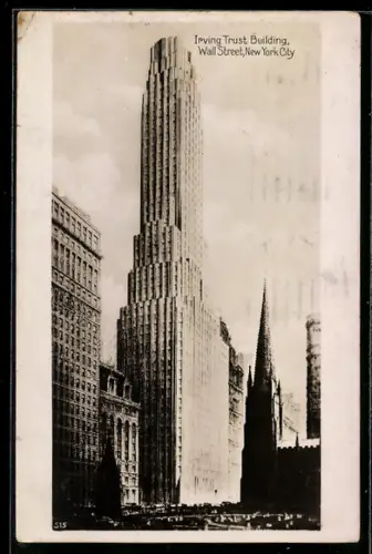 AK New York, NY, Irving Trust Building at Wall Street