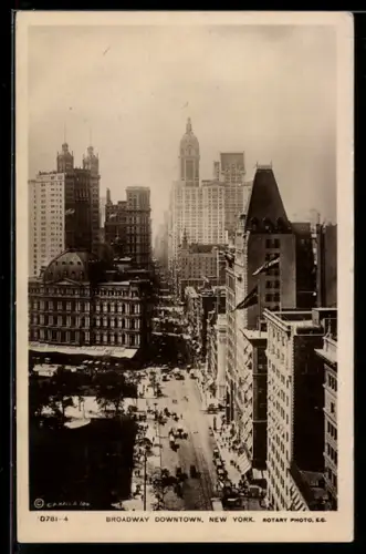 AK New York, NY, Broadway Downtown