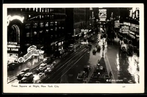 AK New York, NY, Times Square at night