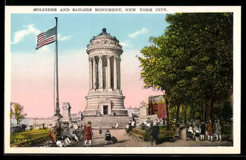 AK New York, NY, Soldiers and Sailors Monument