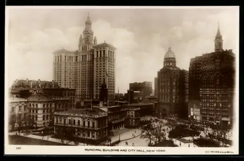 AK New York, NY, municipal building and city hall