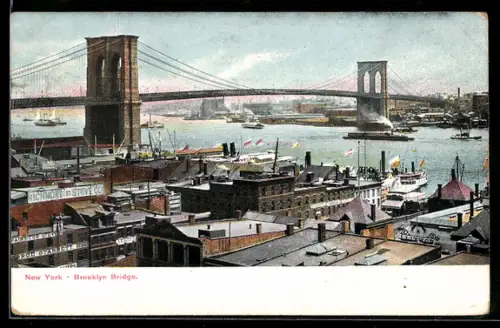 AK New York, NY, Brooklyn Bridge