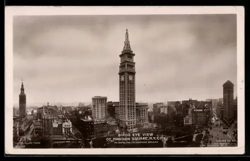 AK New York, NY, Bird`s Eye View of Madison Square
