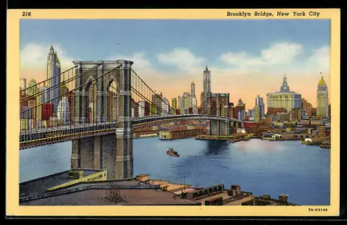 AK New York, NY, Brooklyn Bridge