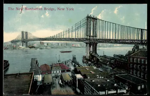 AK New York, NY, The New Manhattan Bridge