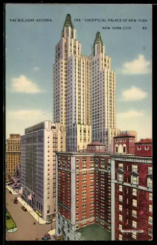 AK New York, NY, The Waldorf-Astoria