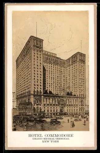 AK New York, NY, Hotel Commodore, Grand Central Terminal