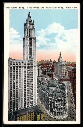 AK New York, NY, Woolworth Building, Post Office