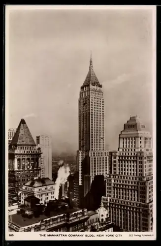 AK New York, NY, Manhattan Company Building, Art Deco